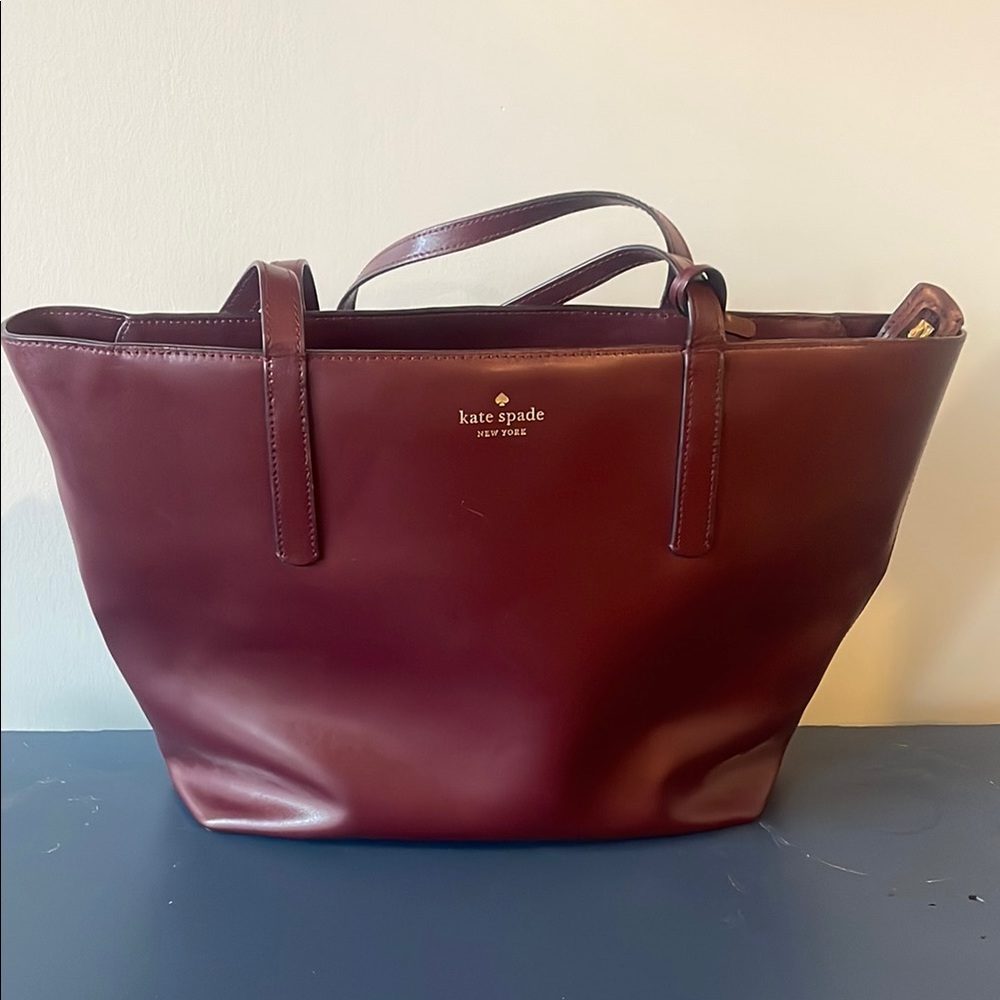 Kate Spade Burgundy Tote Bag